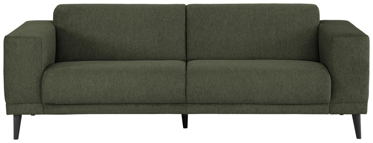 3-sitzer-sofa Oslo Grün B: 218 Cm - Schwarz/Grün, Design, Textil (218/77/93cm) - MID.YOU