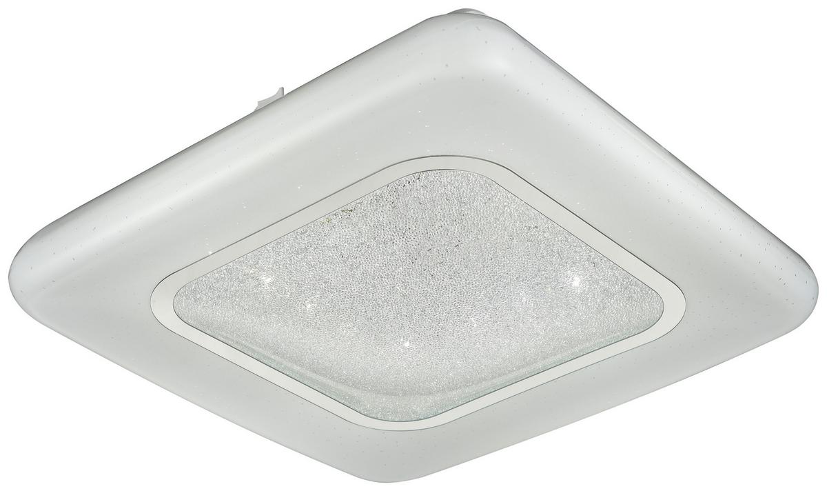 LED-Deckenleuchte Wilhelm L: 30 cm mit Kristalleffekt - MODERN, Kunststoff/Metall (30/8,5cm) - Luca Bessoni