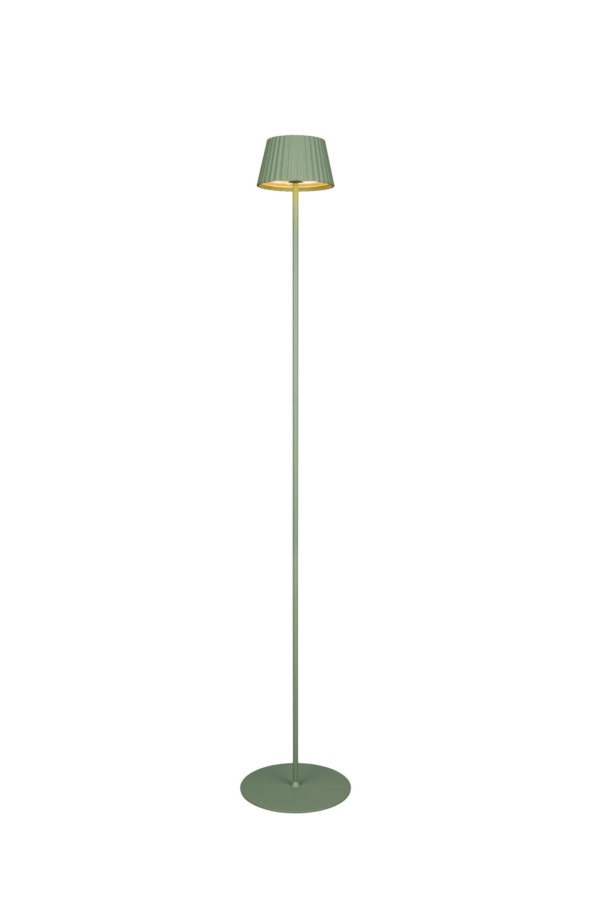 Akku-Stehleuchte R47706149 Suarez - Grün, Design, Metall (13,5/123cm)