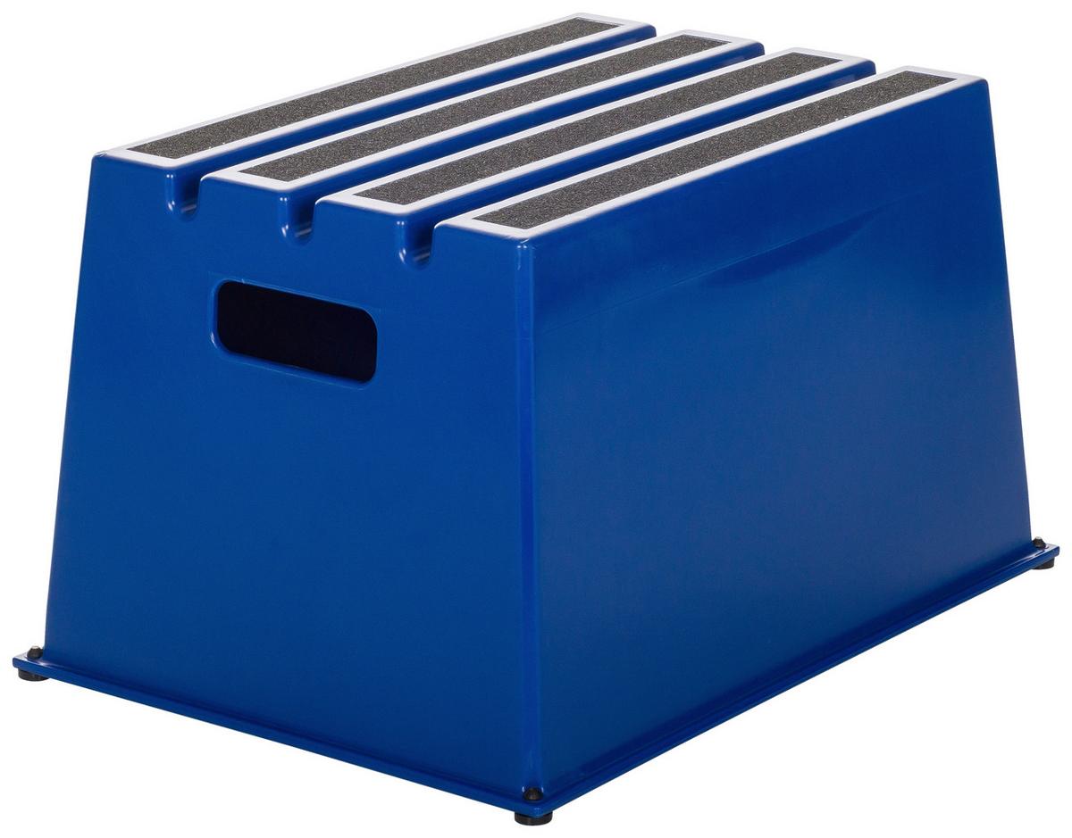 Tritthocker Tio-E1 - Blau, Basics, Kunststoff (52,5/31/37,5cm) - MID.YOU