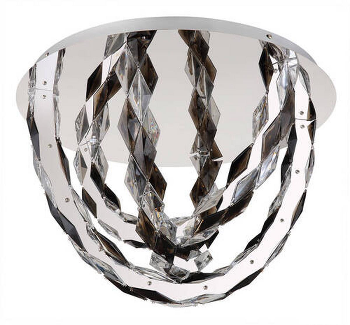 Led-deckenleuchte 67318d3 - Klar, Design, Kunststoff/Metall (60/42cm) - Globo