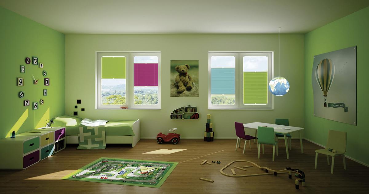 Plissee Free Grün B: 100 Cm - Grün, Basics, Textil (100/130cm) - Homeware