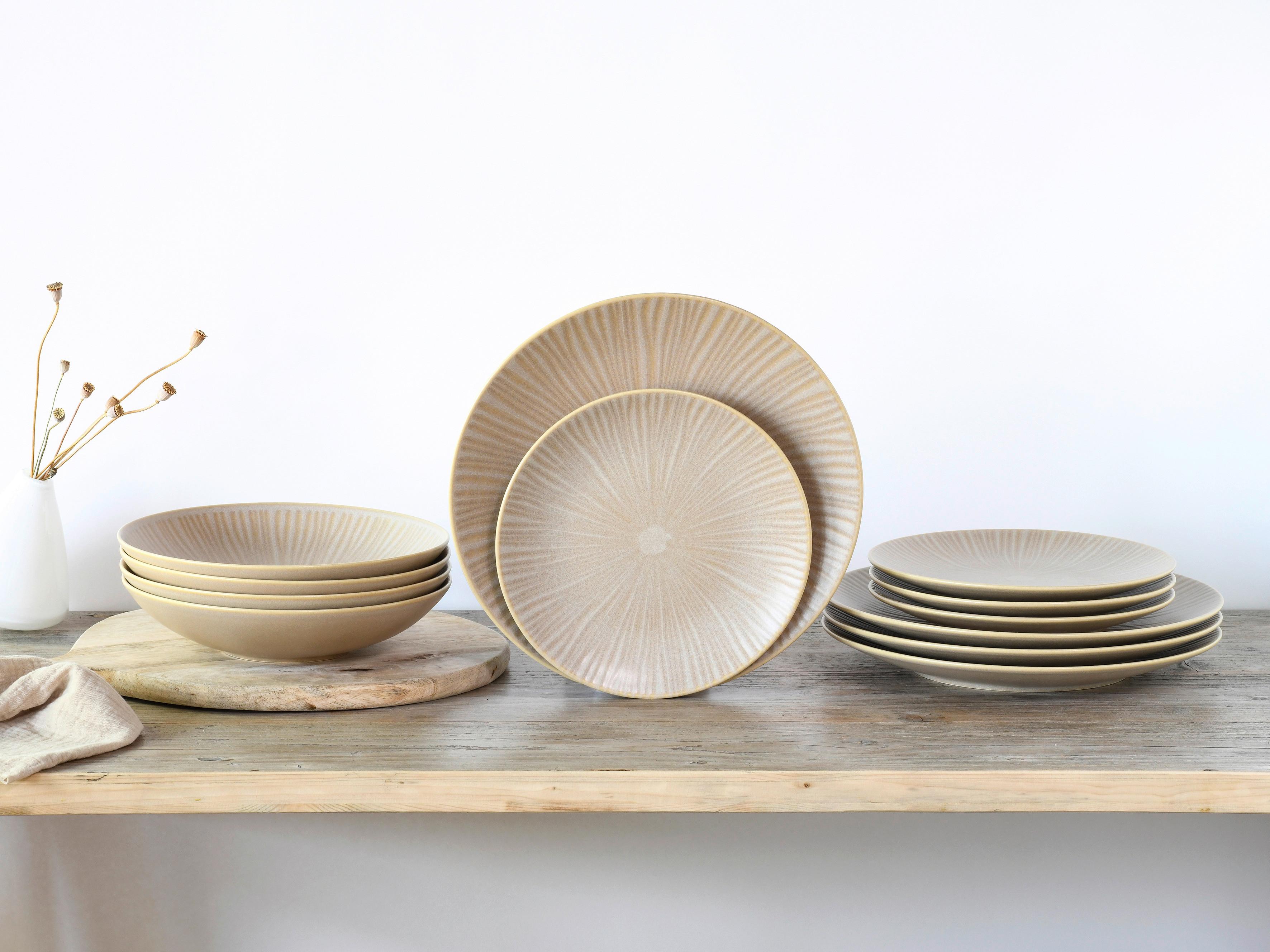 Kombiovaný servis 12- dielny - piesková, Basics, keramika - Creatable