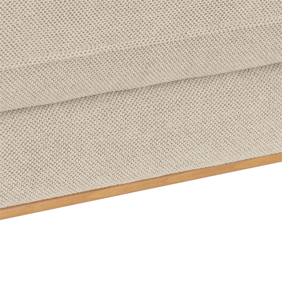 Ecksofa Bergamo - Schwarz/Sahara, MODERN, Textil (238/162cm) - Ondega