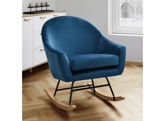Hojdacie Kreslo Sophie - petrolejová, Moderný, kov/drevo (74/87/91,5cm) - Mömax modern living Hojdacie Kreslo Sophie - petrolejová, Moderný, kov/drevo (74/87/91,5cm) - Mömax modern living