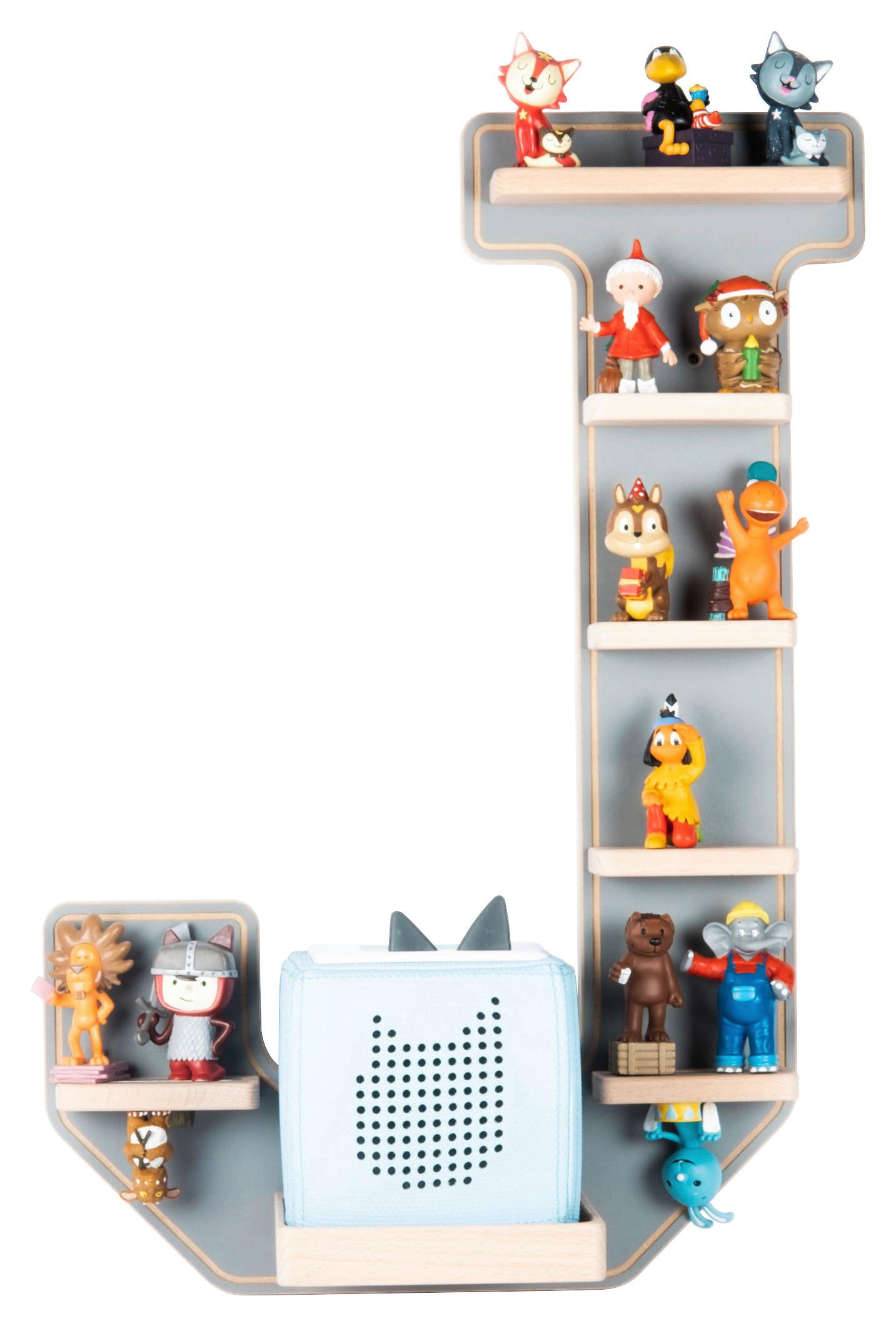 Kinderregal Boarti Grau B: 37 cm - Grau, MODERN, Holzwerkstoff (37/54/19cm) - Livetastic