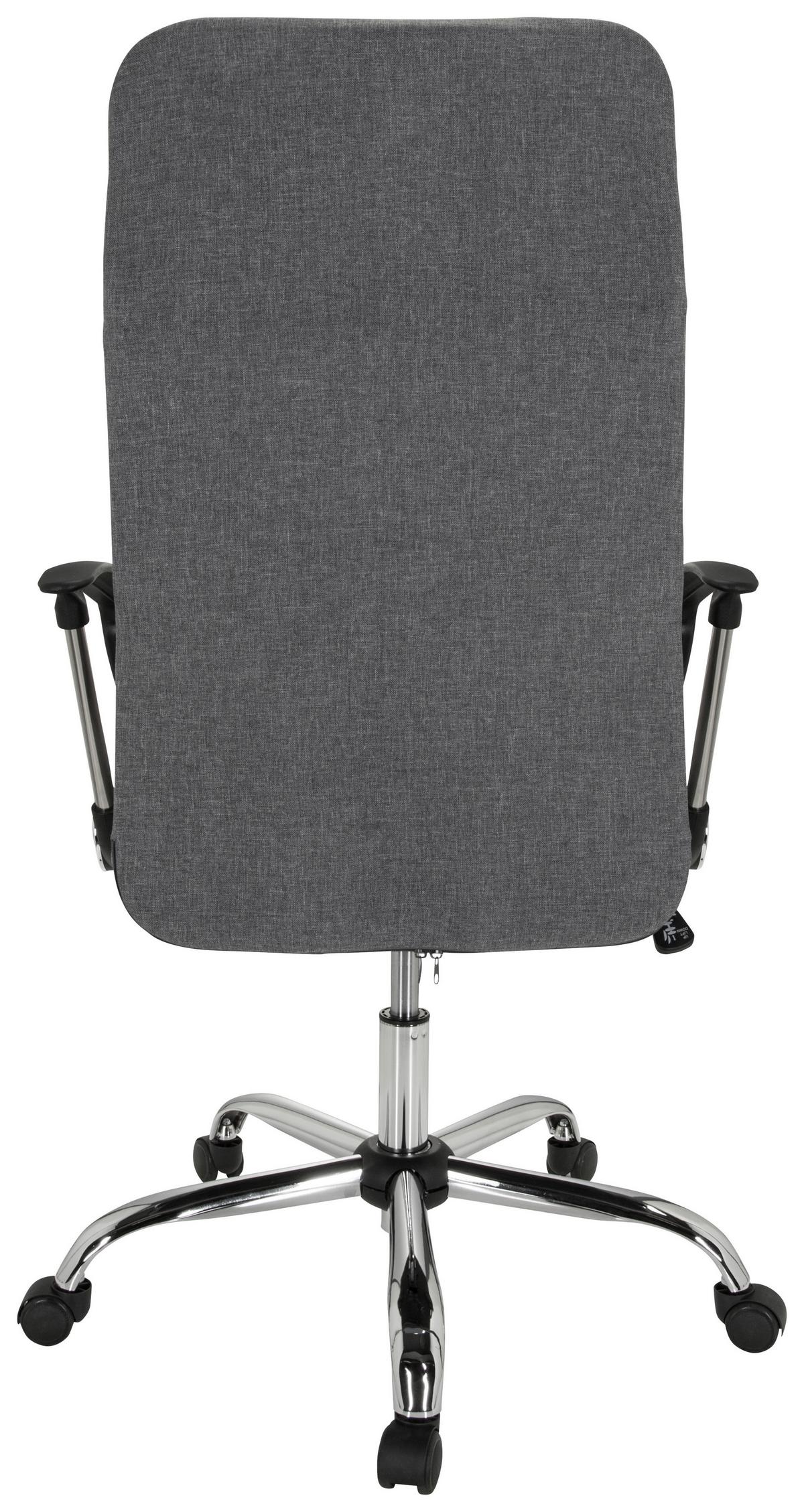 Drehstuhl Arton 40 Grau - Silberfarben/Schwarz, MODERN, Kunststoff/Textil (72/113/55cm) - MID.YOU