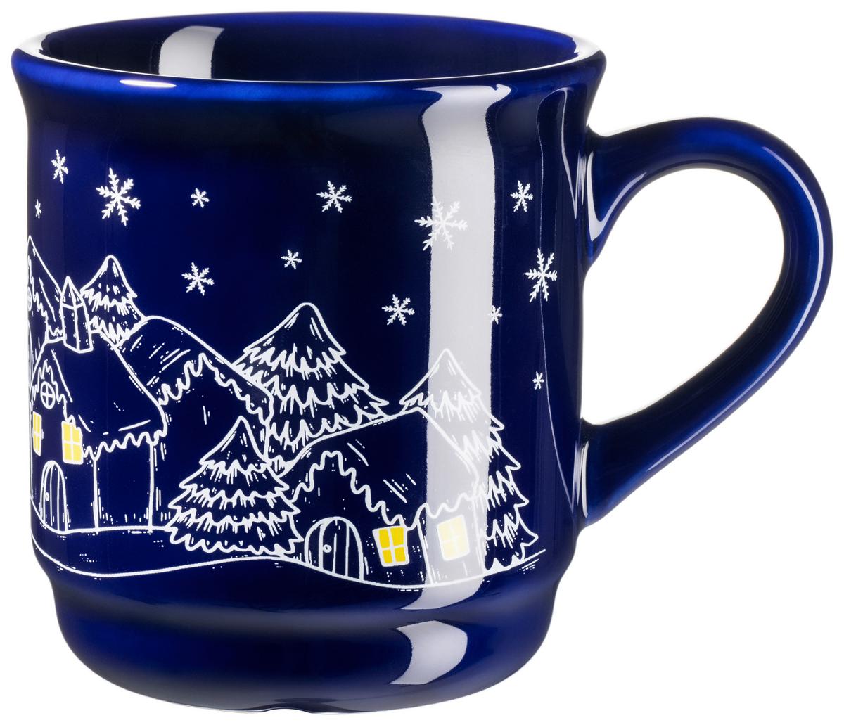 Becherset Blau 12-teilig F: 200 ml - Blau, Trend, Keramik (200ml) - Mäser