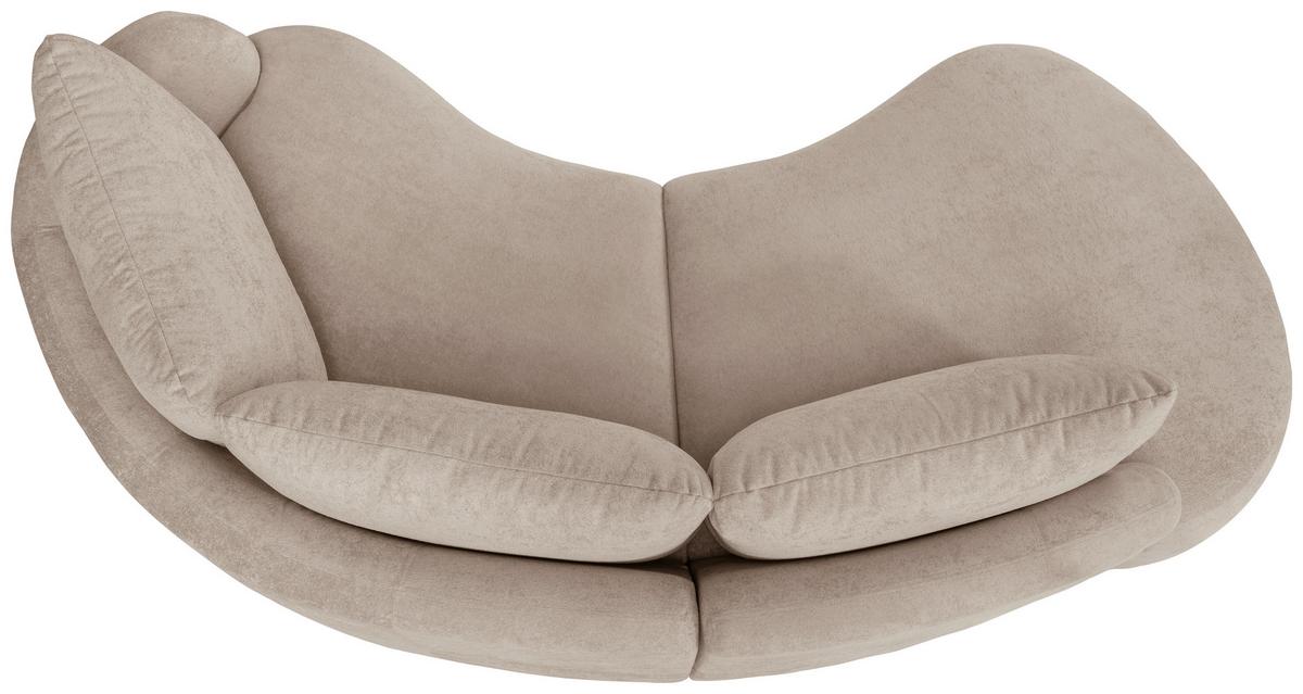 Ecksofa Doppo, Taupe S: 250x139 cm - Taupe/Schwarz, MODERN, Textil (250/139cm) - Livetastic