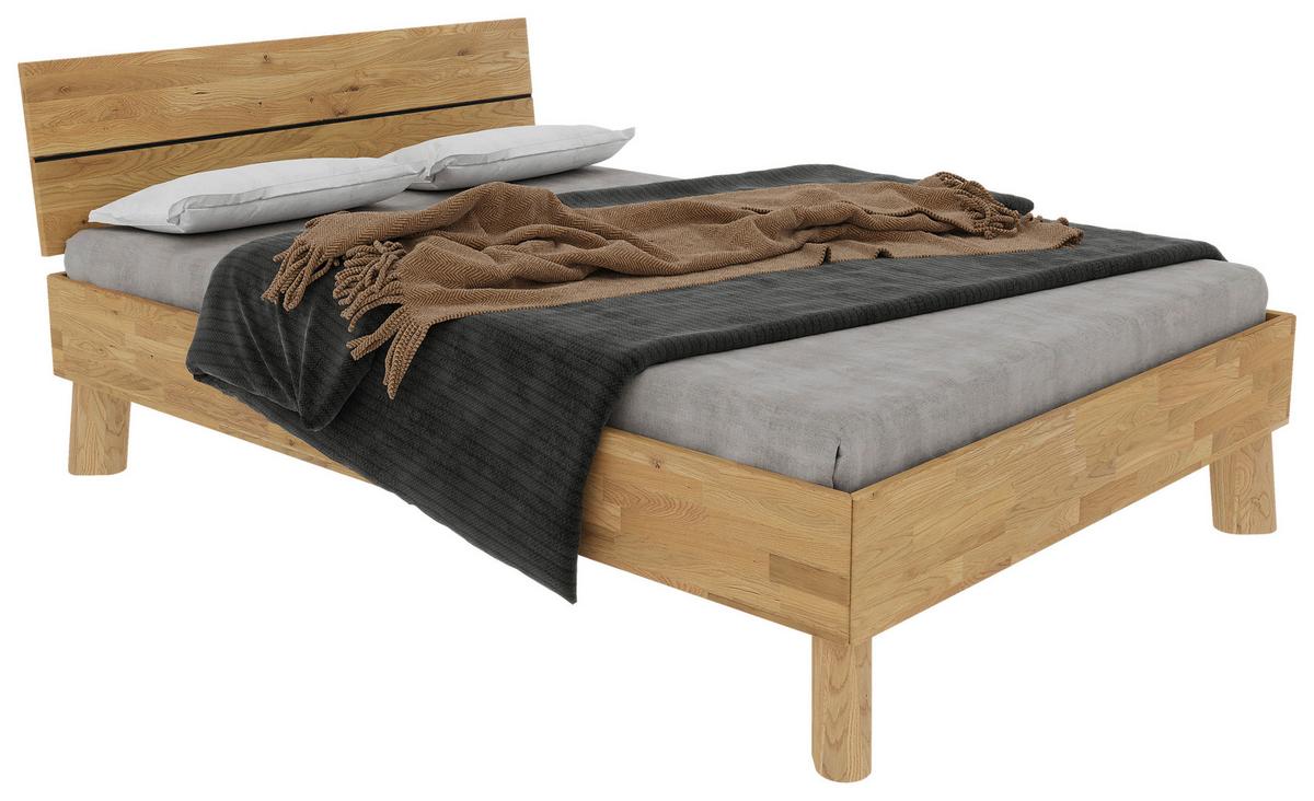 Bett Como Naturfarben 140x200cm - Naturfarben, MODERN, Holz (140/200cm) - MID.YOU
