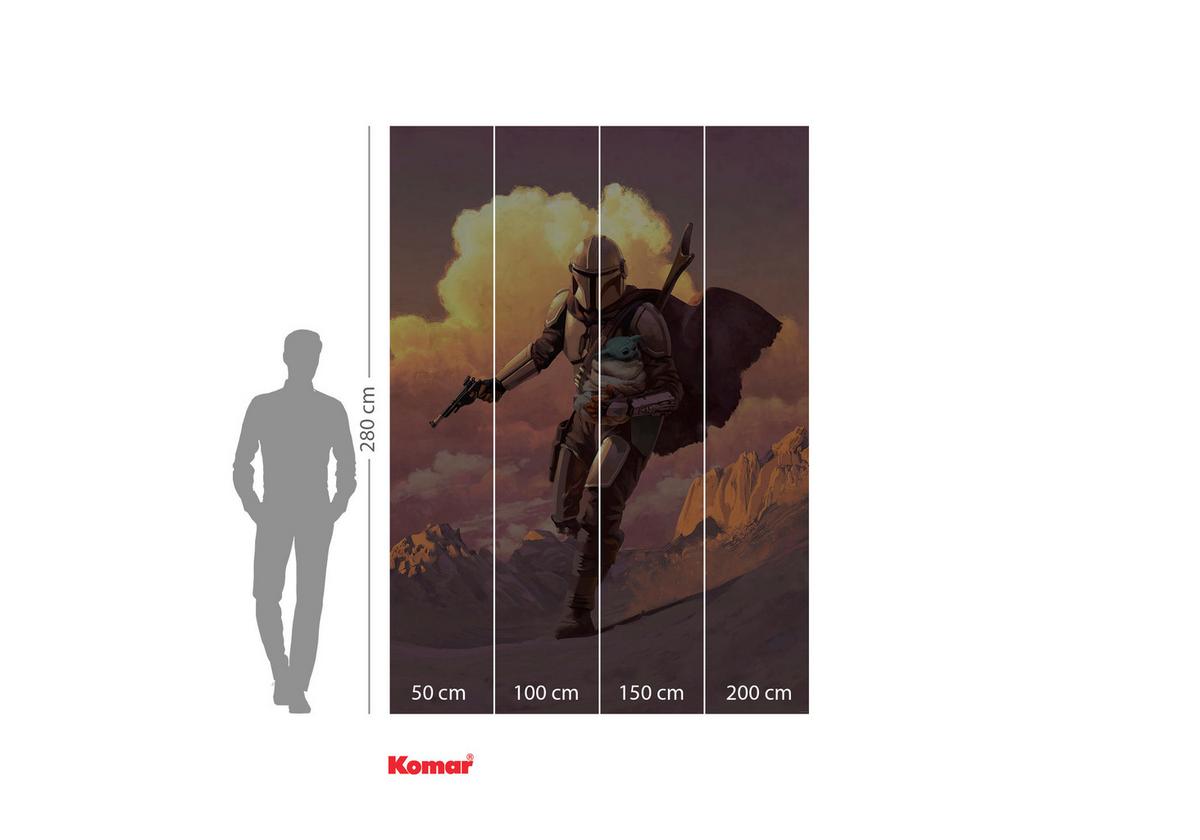 Fototapete Mandalorian Escape - Multicolor, Trend, Textil (200/280cm)