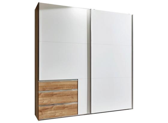 Schwebetürenschrank mit Schubladen 250cm Level 36a - Eichefarben/Weiß, MODERN, Holzwerkstoff (250/216/65cm) Schwebetürenschrank mit Schubladen 250cm Level 36a - Eichefarben/Weiß, MODERN, Holzwerkstoff (250/216/65cm)