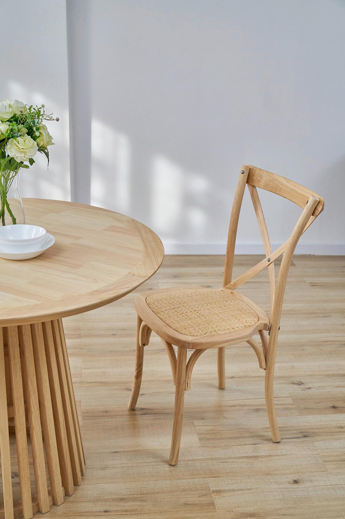 ARMLEHNSTUHL-SET Naturfarben 2-teilig - Naturfarben, MODERN, Holz (48/89/52cm) - MID.YOU