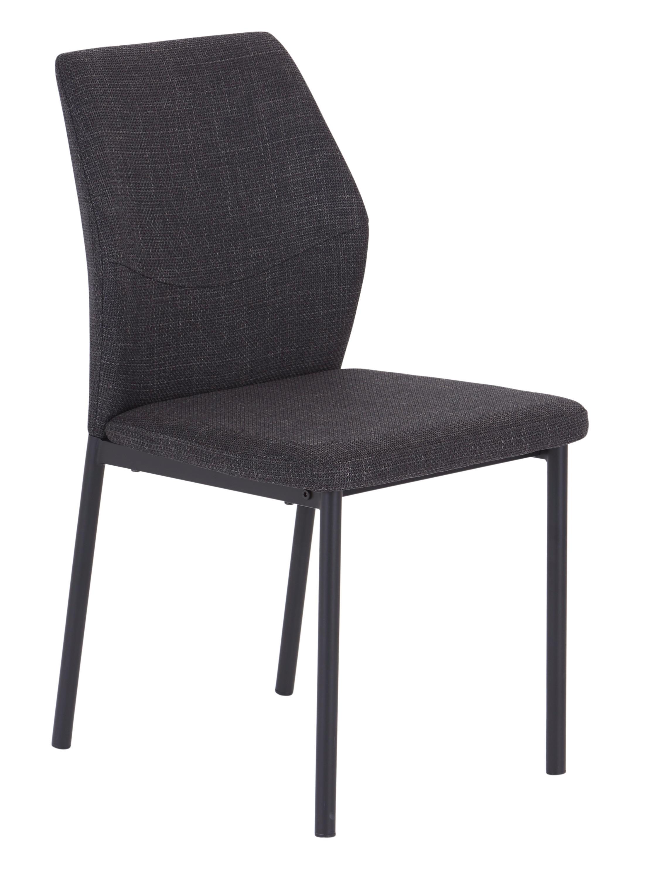 ŠTVORNOHÁ STOLIČKA AUGUSTA - čierna/antracitová, Konventionell, kov/drevo (45/84/56cm)