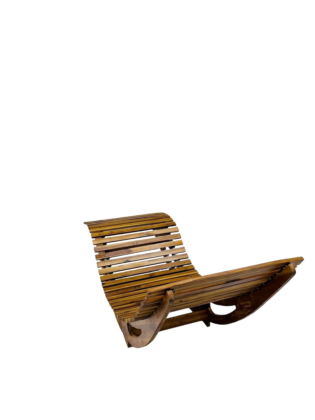 Schaukelliege Ph-Aca-El - Akaziefarben, Basics, Holz (156/60/72cm)