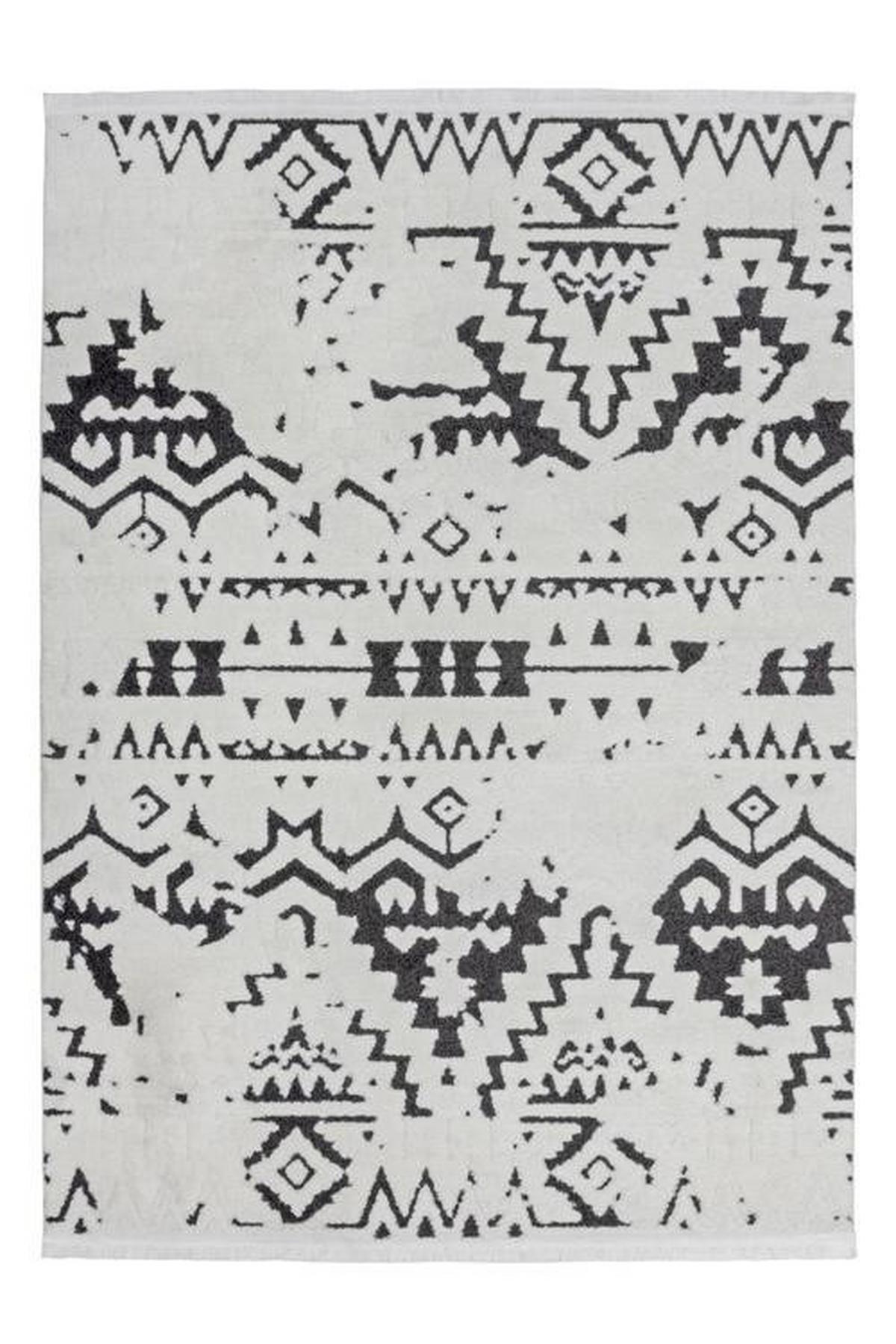 Hochflorteppich Schwarz/Weiß Agadir 200x290 cm - Schwarz/Weiß, LIFESTYLE, Textil (200/290cm) - Kayoom