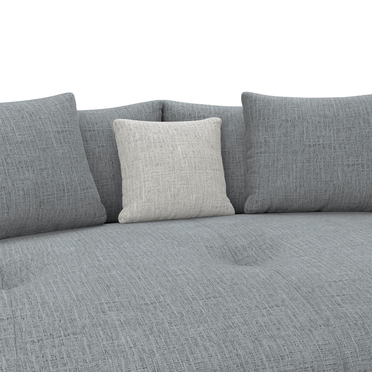 Mega pohovka ARUBA 2, antracitová/sivá ženilka - čierna/antracitová, Trend, textil/plast (238/80/140cm) - Luca Bessoni