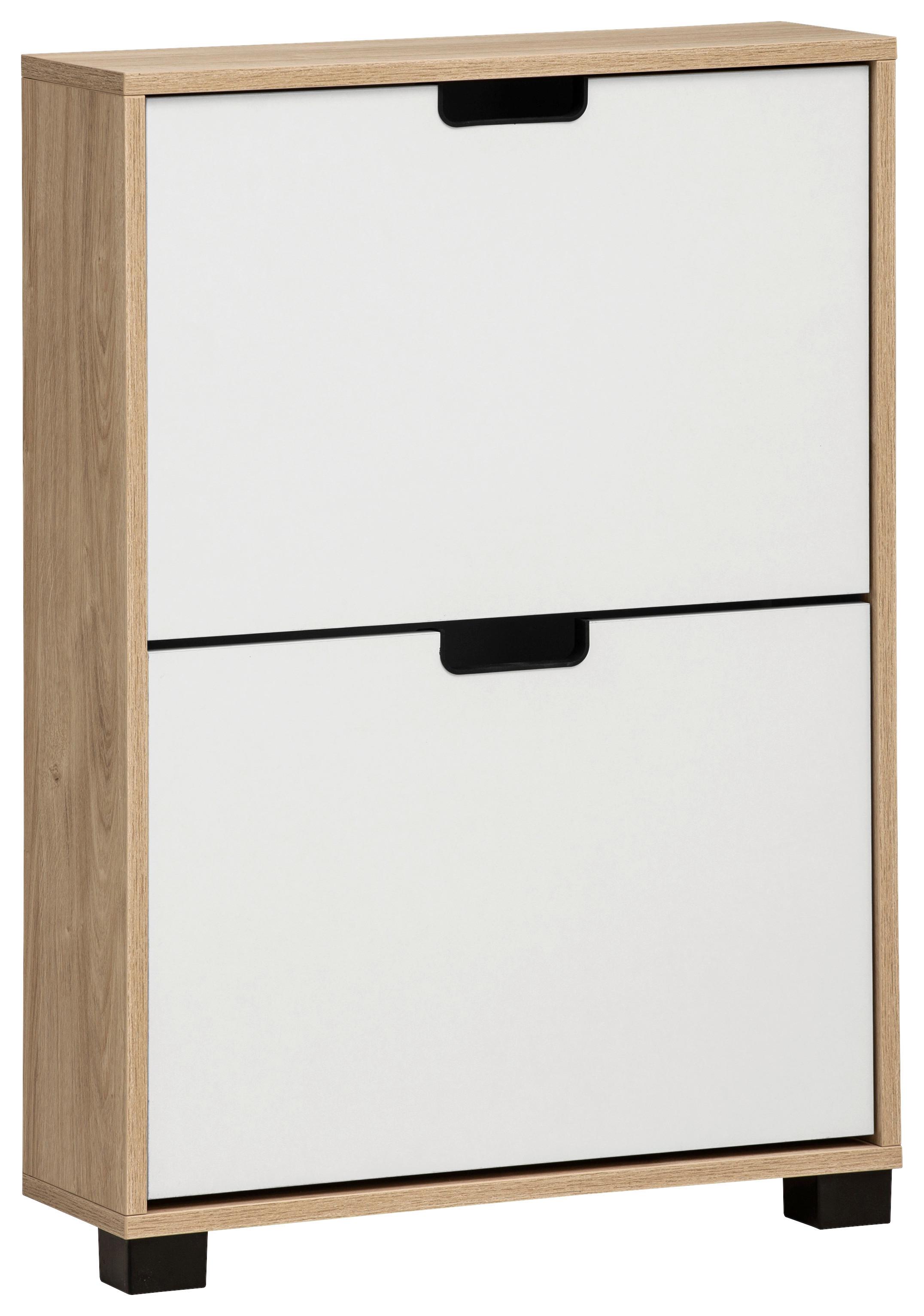 Schuhkipper Emmik Eiche Artisan/weiß B: 59,8 Cm - Eiche Artisan, Design, Holzwerkstoff (59,8/85,2/19,55cm) - MID.YOU