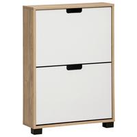 Schuhkipper Emmik Eiche Artisan/weiß B: 59,8 Cm - Eiche Artisan, Design, Holzwerkstoff (59,8/85,2/19,55cm) - MID.YOU