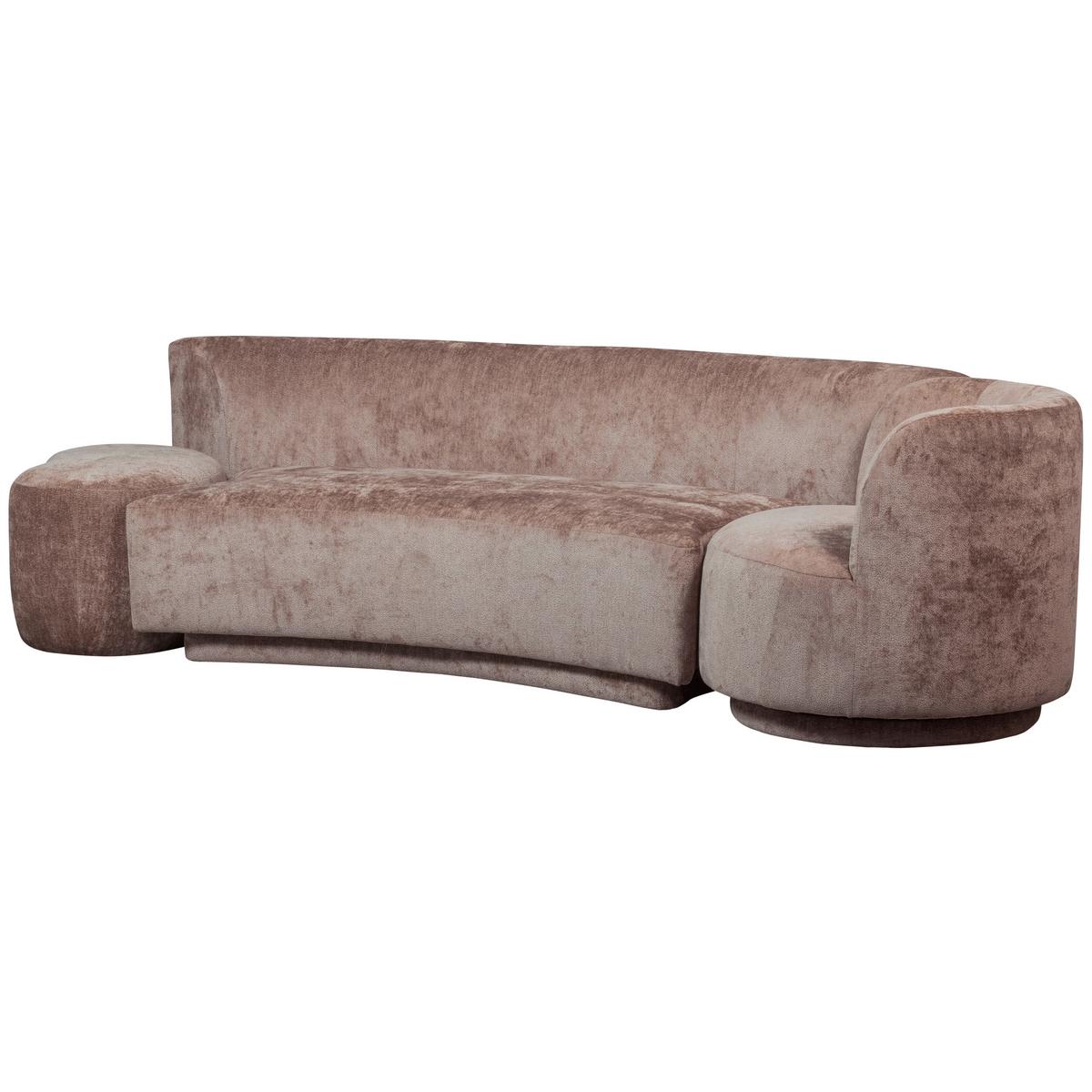 Bigsofa Popular Taupe B: 270 cm - Taupe, Design, Textil (270/72/97cm) - Livetastic