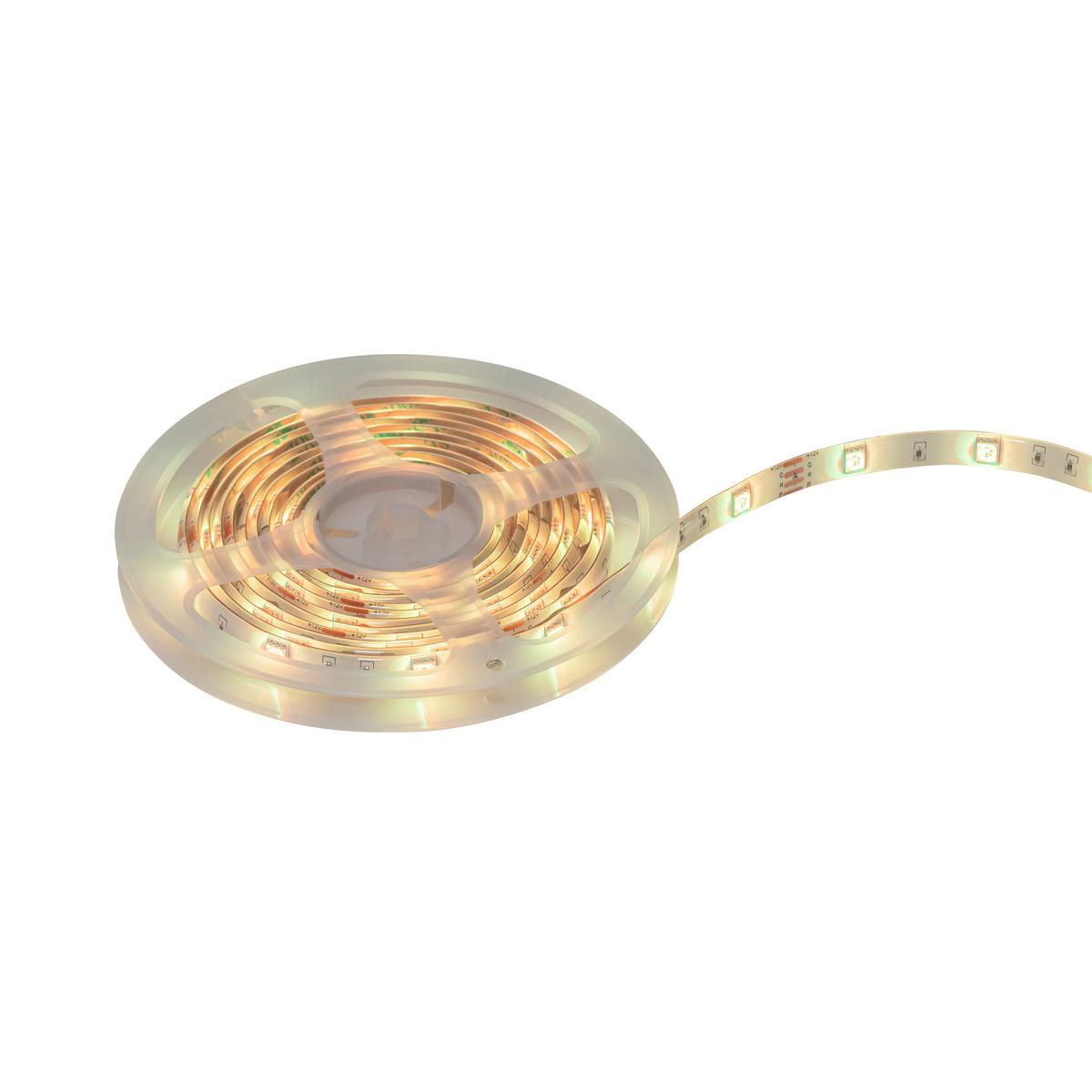 Led Díszlámpa Thore Kb. 300cm - fekete/fehér, Modern, műanyag (300cm) - Luca Bessoni