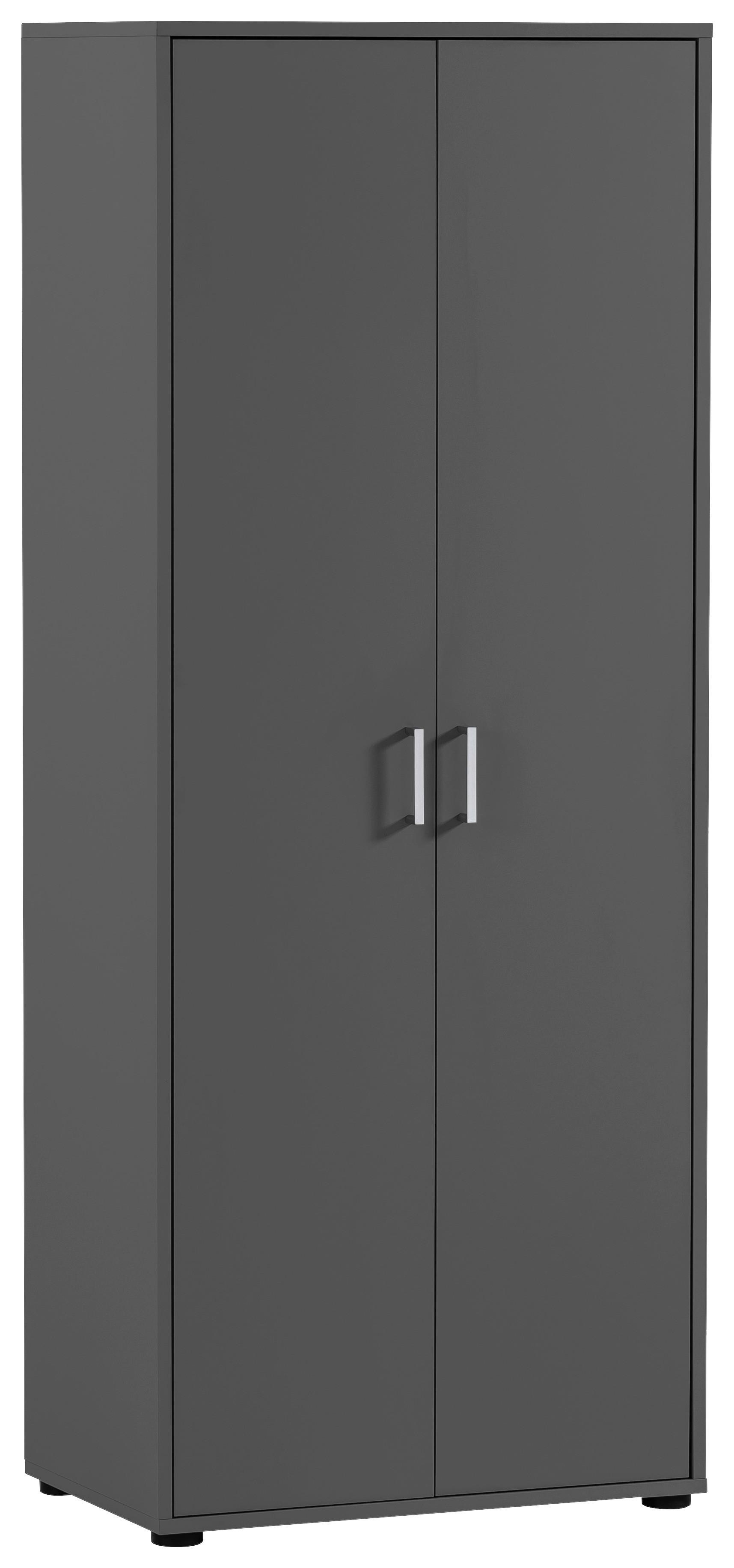 AKTENSCHRANK NIELS H650 2T - Anthrazit, MODERN, Holzwerkstoff (65,1/163,6/41cm) - MID.YOU