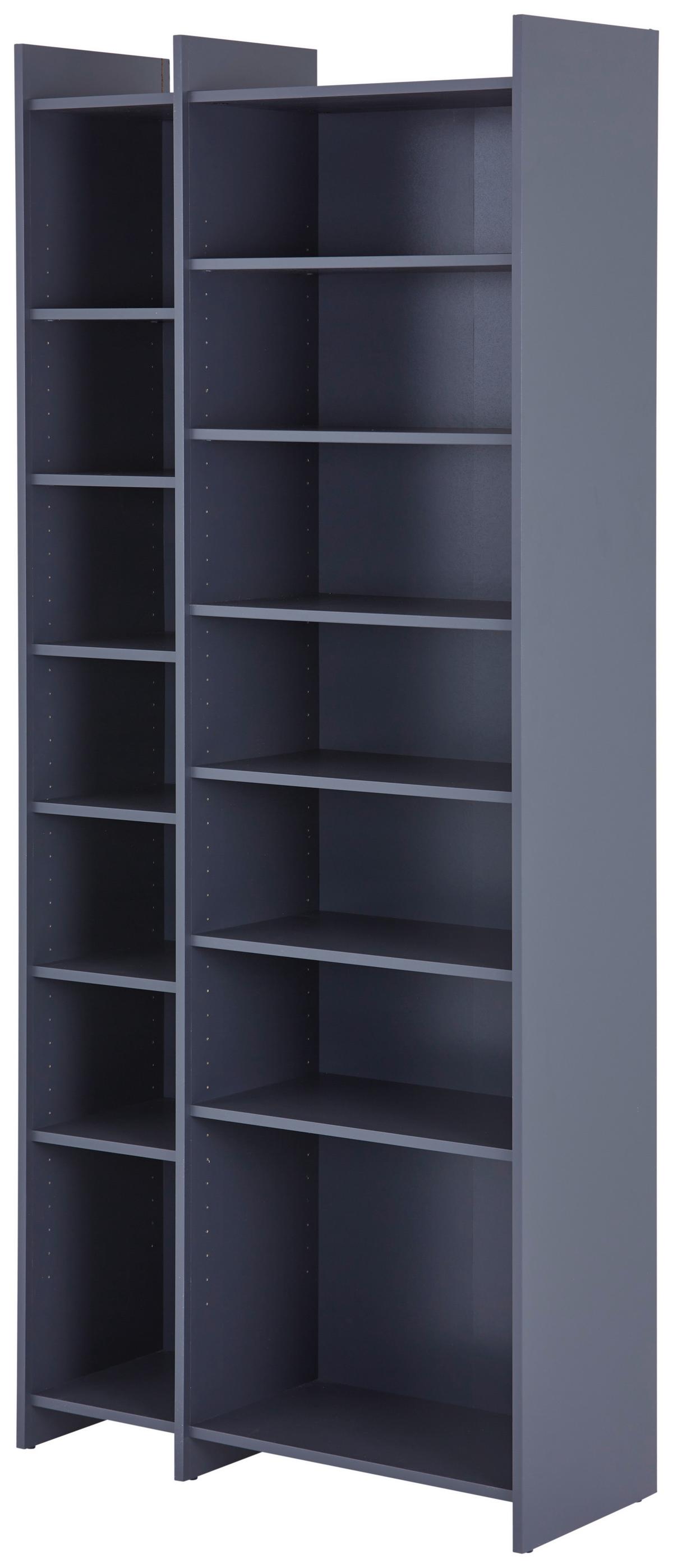 Regal Lenny Pr 23083-Reg/191/80 - Anthrazit/Schwarz, MODERN, Holzwerkstoff (80/191/31,8cm)