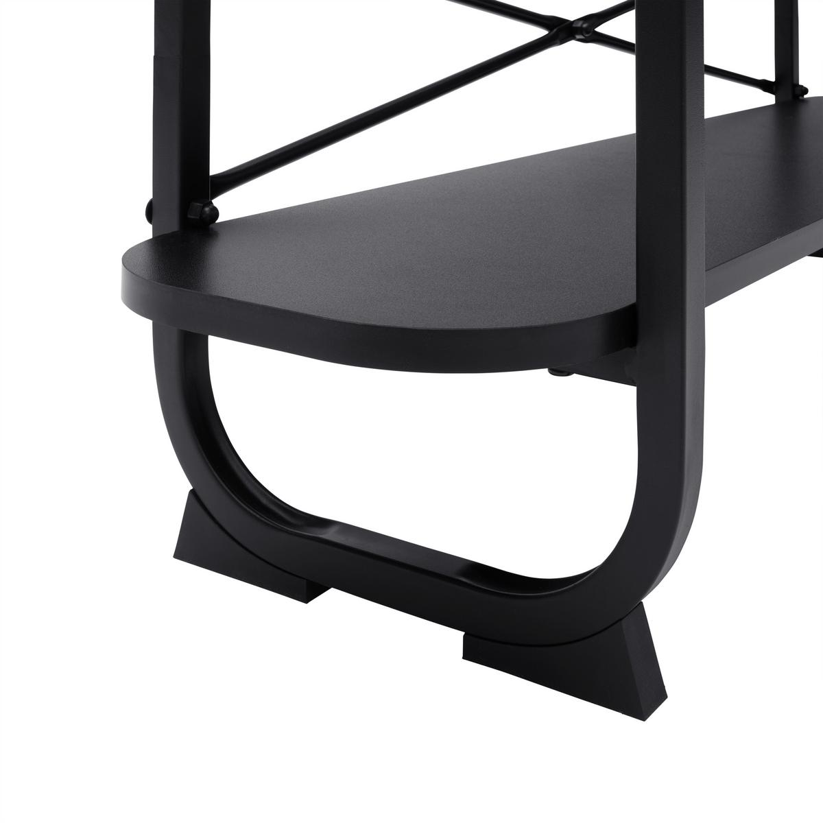 KOMODA POD TELEVIZI BEND -EXKLUSIV- - černá, Moderní, kov/kompozitní dřevo (100/44/27cm) - Mömax