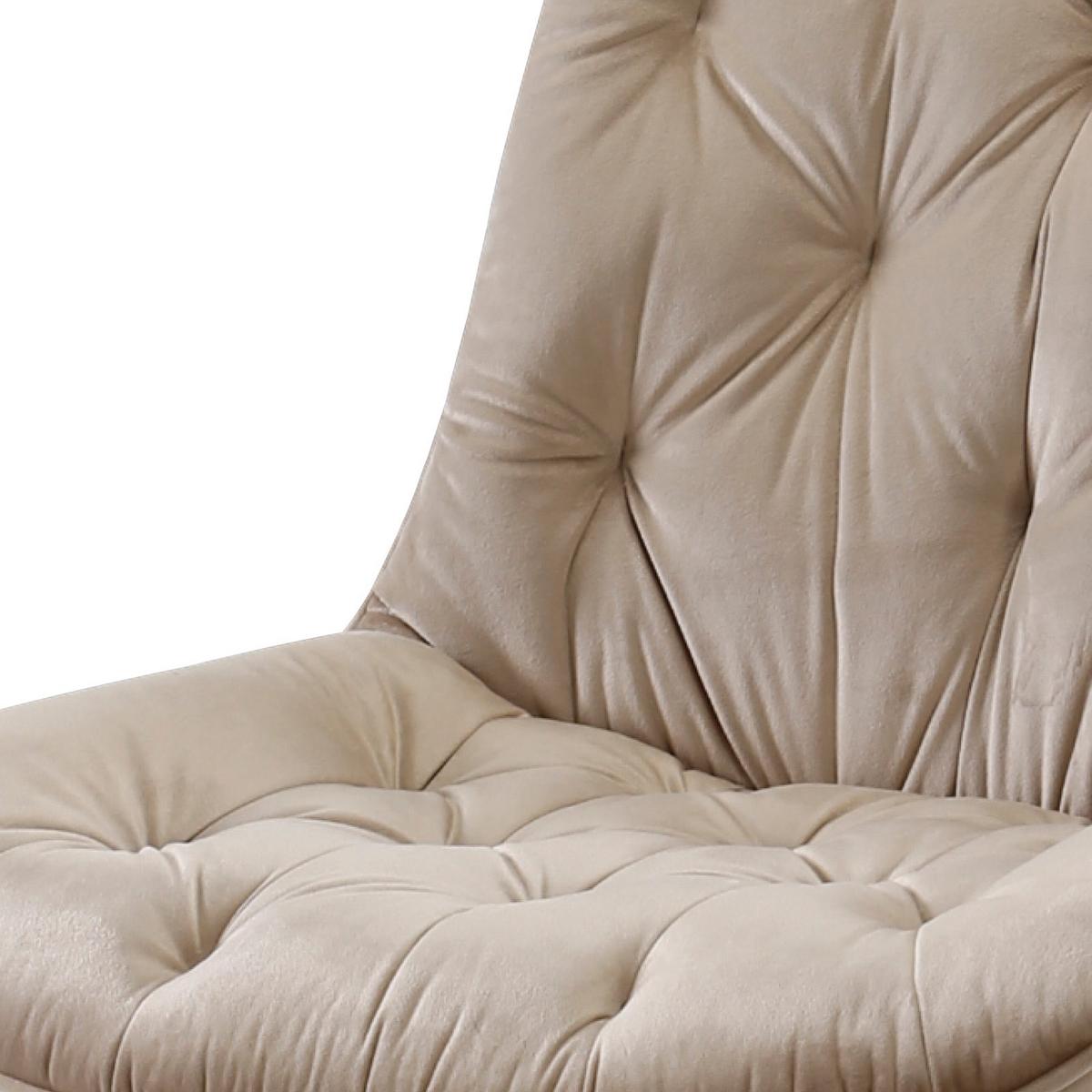 Esszimmerstuhl Langford Taupe Echtholz Beine - Taupe/Schwarz, MODERN, Holz/Textil (52/85/59cm) - Livetastic