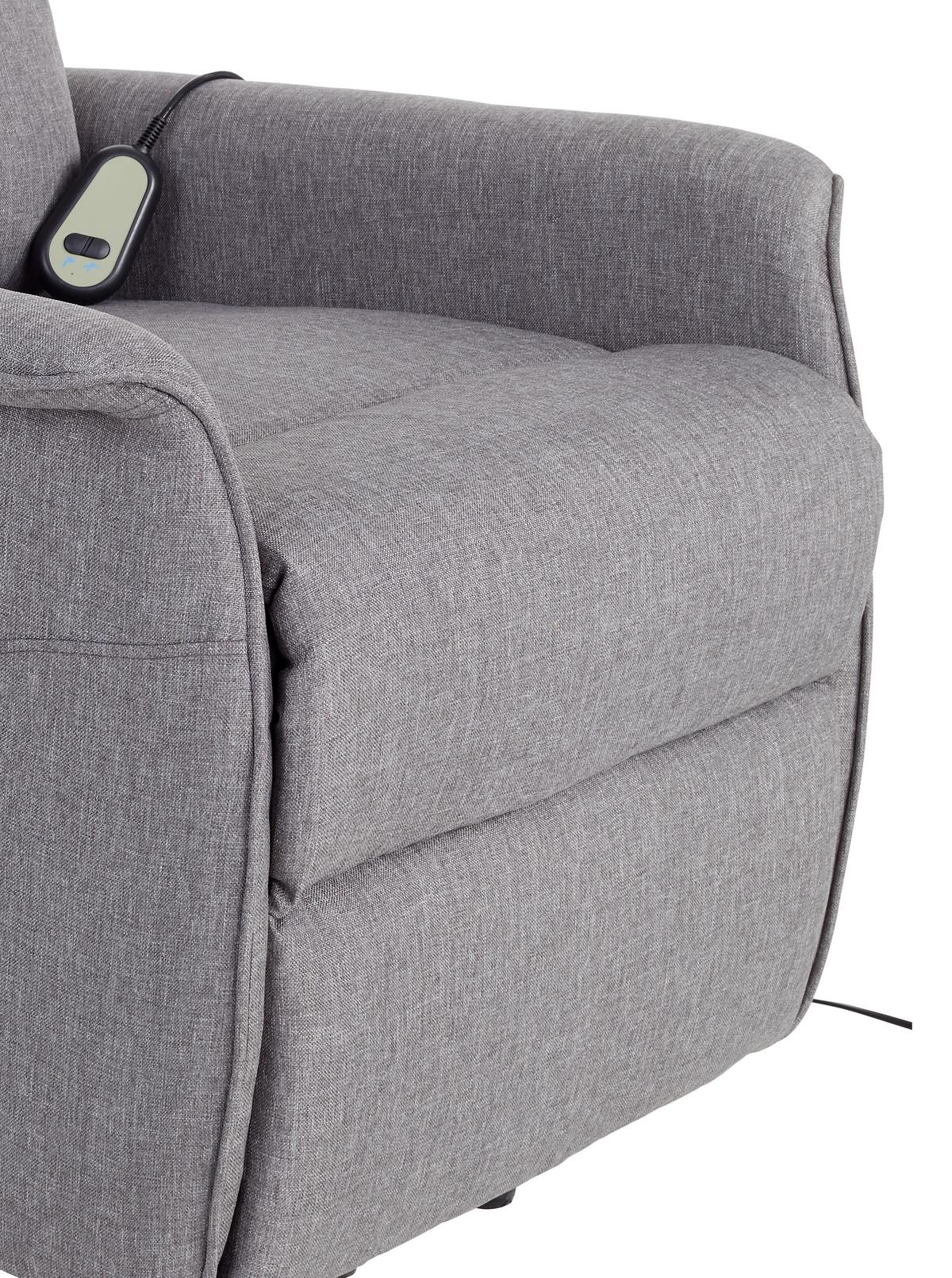 Tv-fotel Graham - szürke, Konventionell, textil/fém (66/80-97/90-159,5cm) - Luca Bessoni