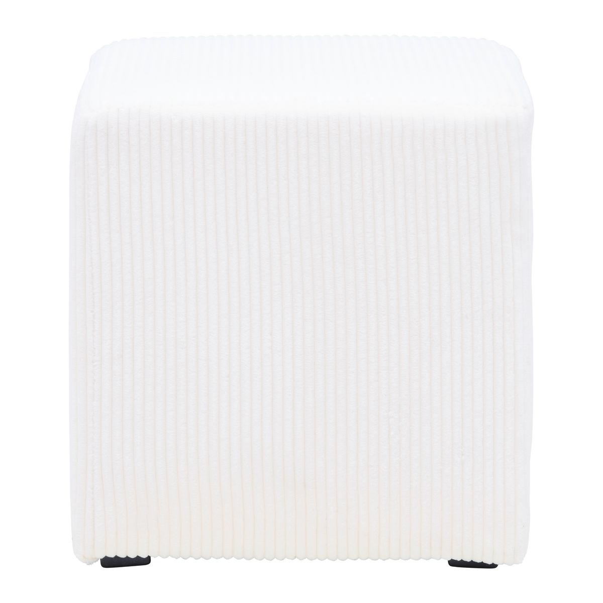 Taburet BALI, krémová - krémová, Moderní, textil (45/42/45cm) - Mömax