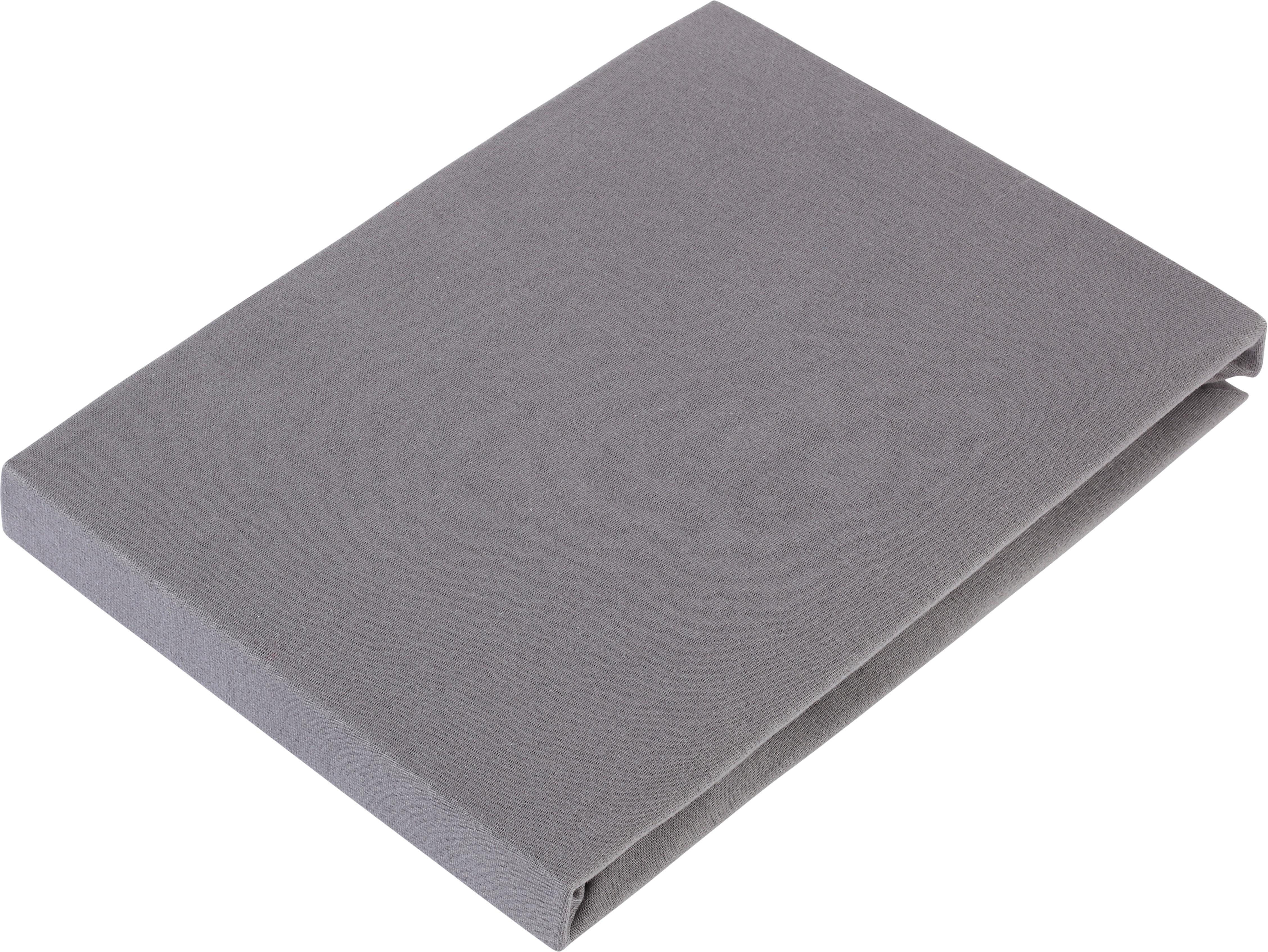 Elastické Prostěradlo Basic, 100/200cm, Antracit - titanová, textil (100/200cm) - Modern Living