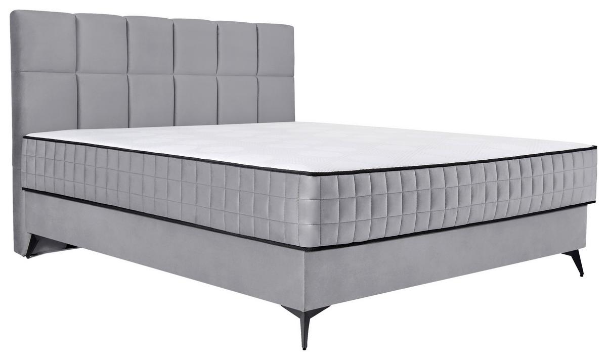 Kárpitozott Ágy Lina 180/200 Cm - szürke, Modern, faalapú anyag/textil (180/200cm) - Modern Living