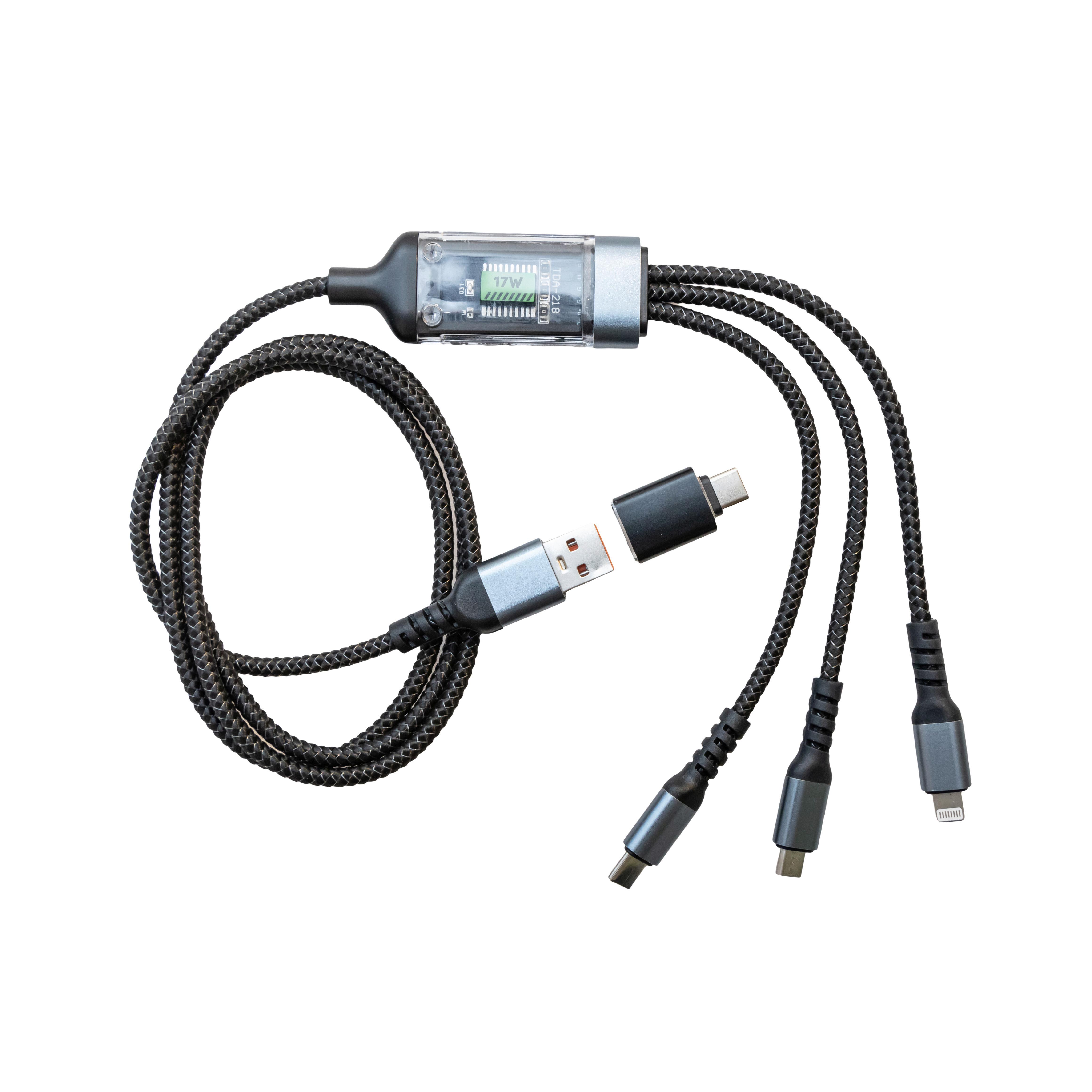 NABÍJECÍ USB KABEL BESI -KMA- - černá, Moderní, kov/plast (120cm) - Mömax