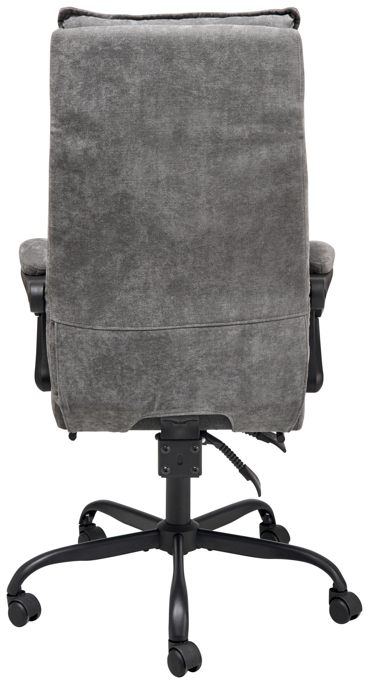 Drehstuhl Verona - Schwarz/Grau, LIFESTYLE, Holz/Kunststoff (66/112-120/62cm) - MID.YOU