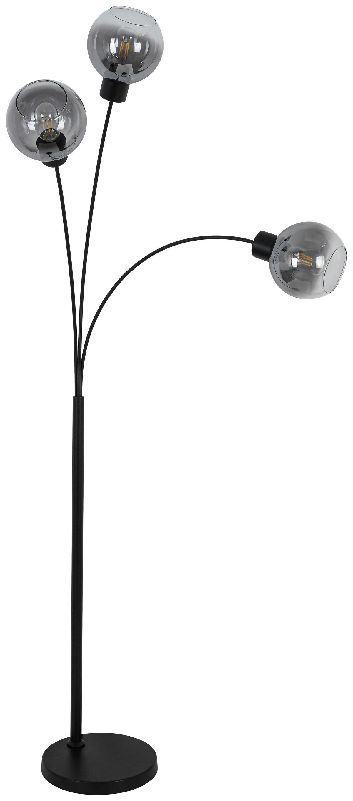 STOJACÍ LAMPA GITTI - černá, Moderní, kov/plast (63/160cm) - Mömax