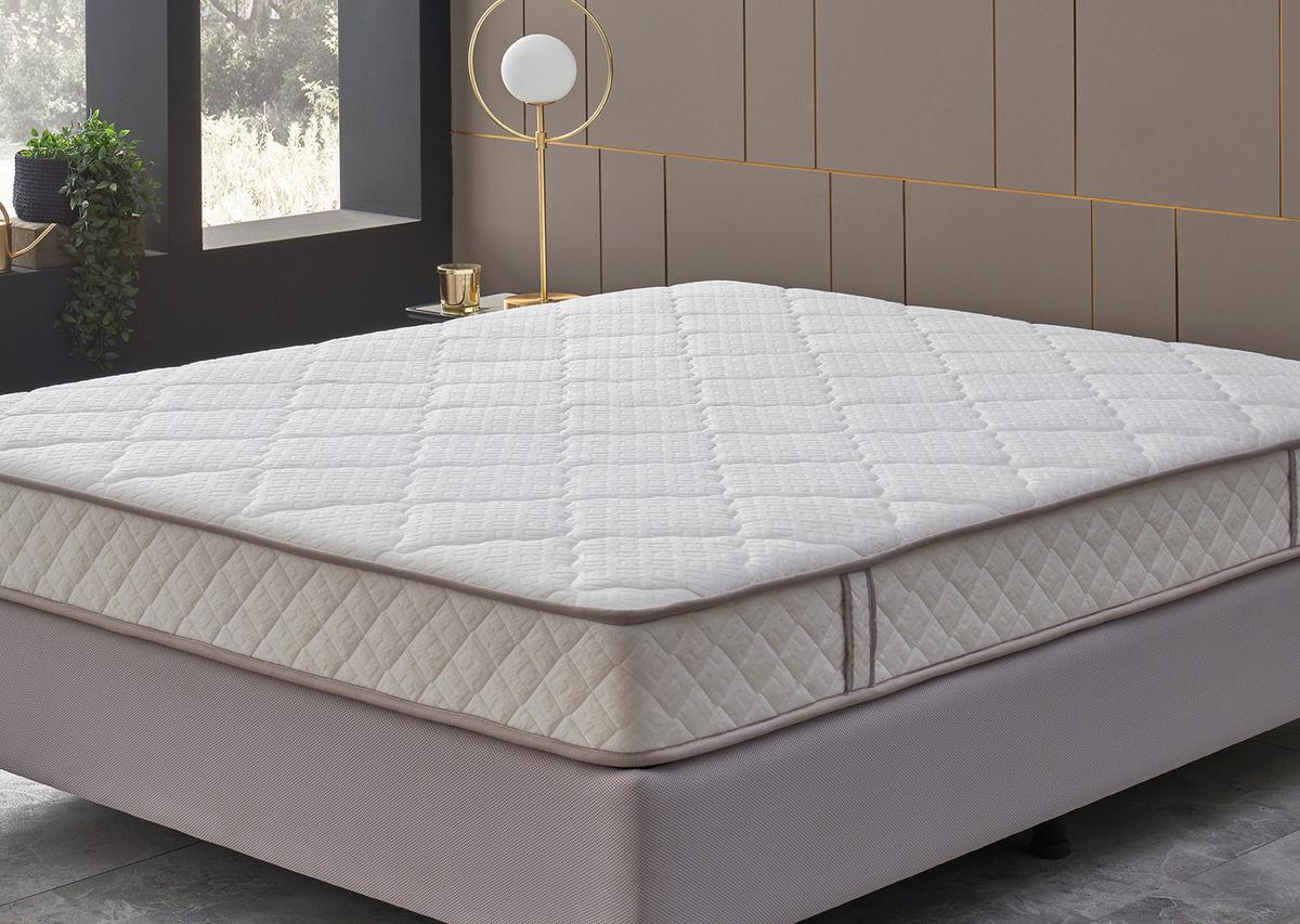 Taschenfederkernmatratze Penta 140x200 cm H3, H: 19 cm - Weiß, Basics, Textil (140/200cm) - Yatas