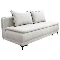 Schlafsofa Moliss Weiß B: 202 cm - Schwarz/Weiß, Basics, Textil (202/98/78cm) - Livetastic