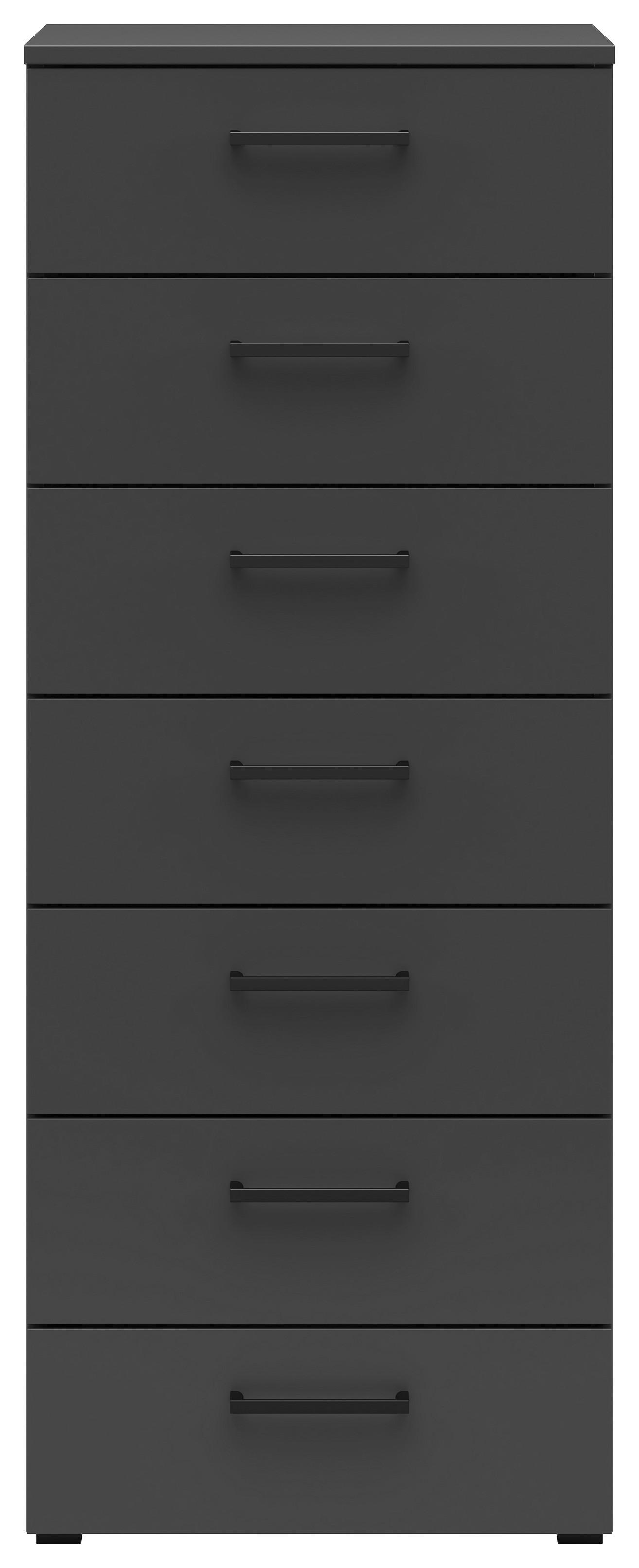 Komoda MULTISTAURAUM š: 45 cm - černá/barvy grafitu, Moderní, kompozitní dřevo/plast (45/115/40cm)