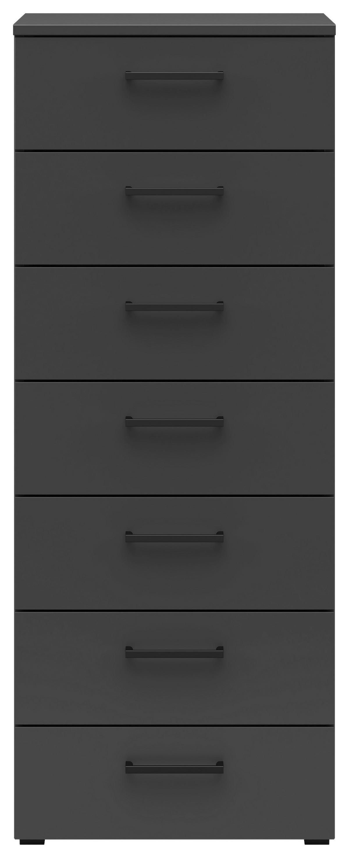 Komoda MULTISTAURAUM š: 45 cm - černá/barvy grafitu, Moderní, kompozitní dřevo/plast (45/115/40cm)