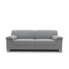 3-sitzer-sofa Jamie Rücken Echt Silberfarben Webstoff - Chromfarben/Silberfarben, KONVENTIONELL, Textil (190/72/80cm) - MID.YOU