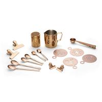 Kaffeeset Echtwerk Kaffeezubehör-Set - Kupferfarben, Design, Metall (10,5cm) - Echtwerk
