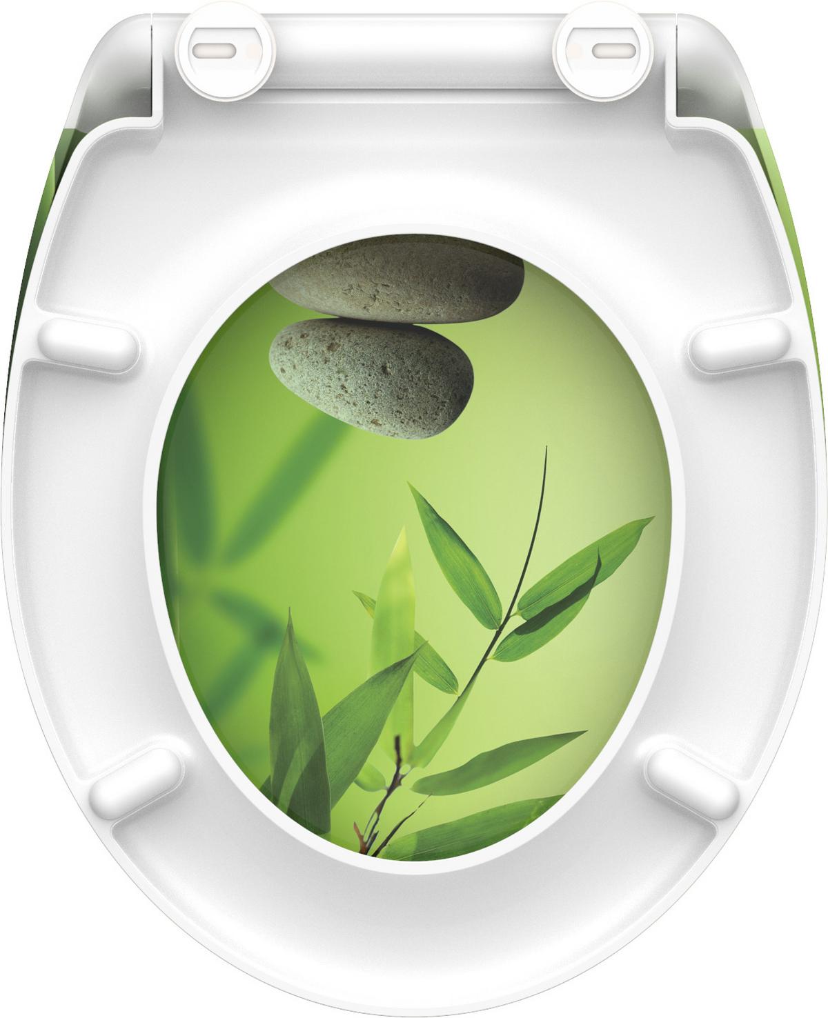WC-Sitz Duroplast Garden - Grün, MODERN, Kunststoff (37,4/45,3cm)