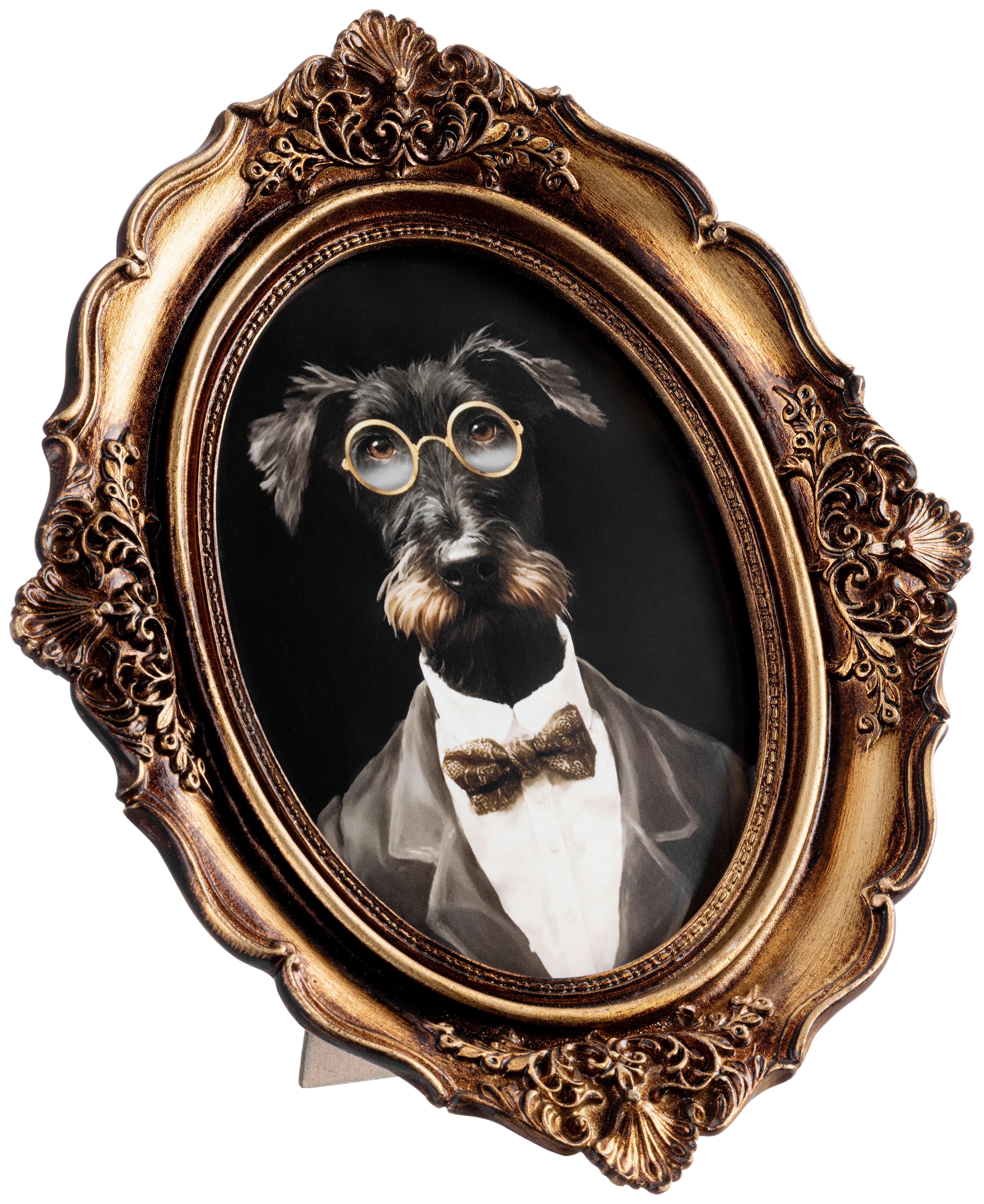 Bild Hermi - Messingfarben/Multicolor, KONVENTIONELL, Glas/Papier (21/2,4/25,5cm) - James Wood