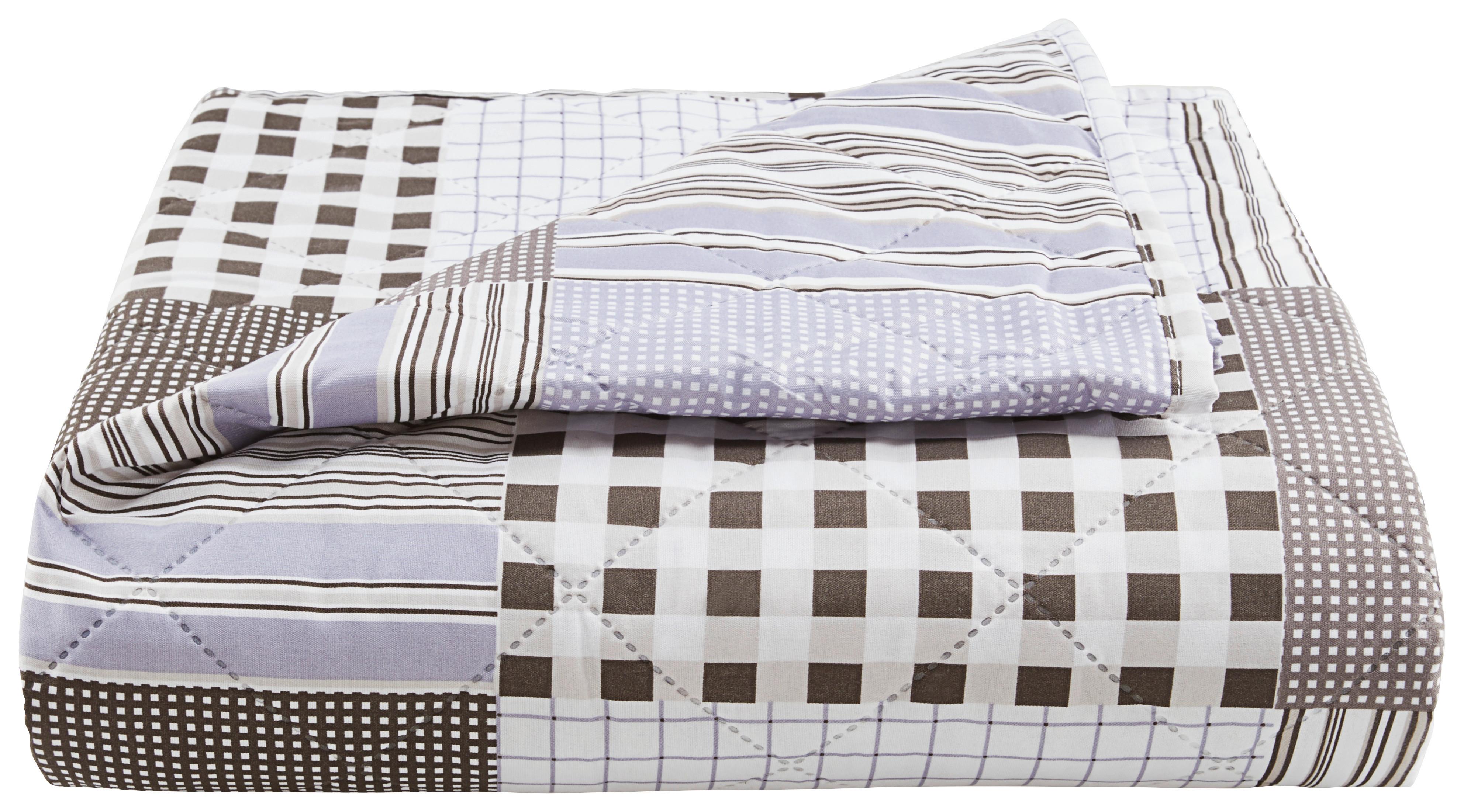 Tagesdecke Kamila - Weiß/Grau, ROMANTIK / LANDHAUS, Textil (220/240cm) - James Wood