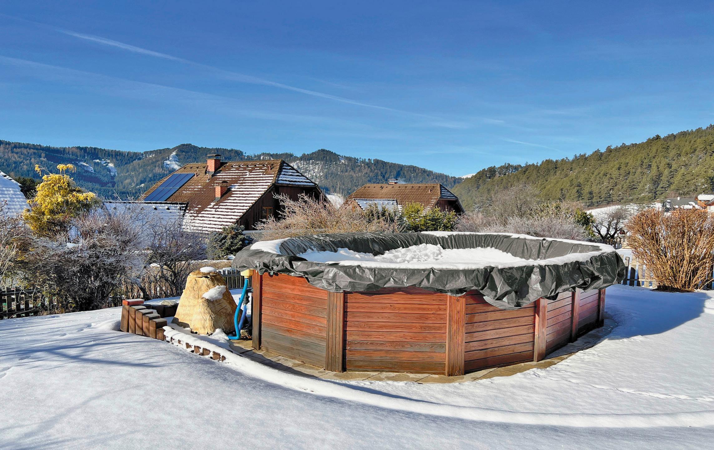 Poolabdeckplane 6x3 M Grau Rechteckig