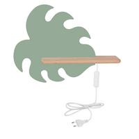 Kinderwandleuchte 21-01023 Monstera - Grün, Basics, Holz/Holzwerkstoff (37/12/27cm)