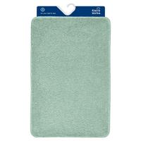 Badteppich Set Noble 85x55 cm Hellgrün Waschbar - Hellgrün, KONVENTIONELL, Textil (55x85/50x50cm) - Kleine Wolke