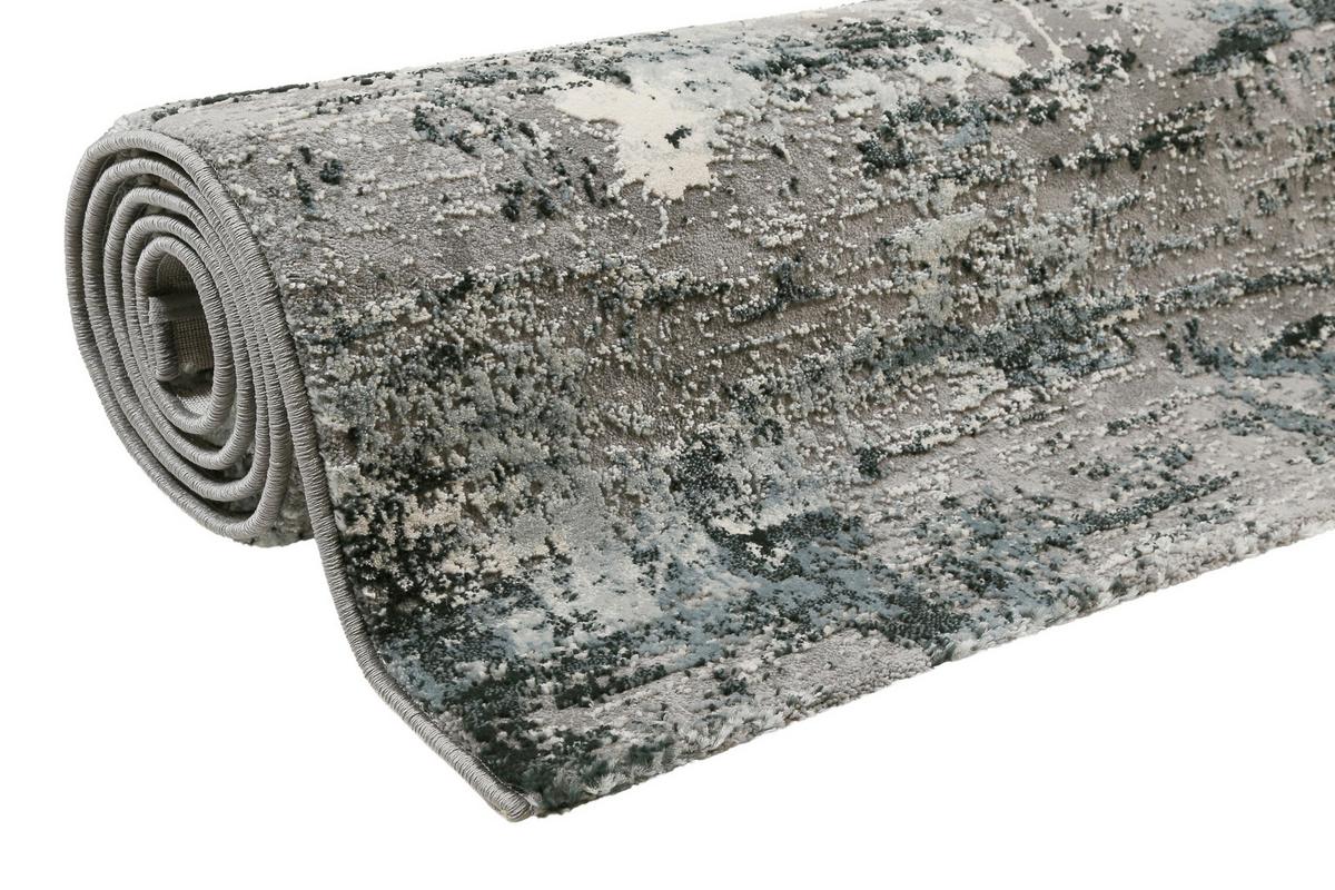 Webteppich Blau/grau, Bxl: Ca. 120x170 Cm - Blau/Dunkelgrau, Design, Textil (120/170cm) - Esprit