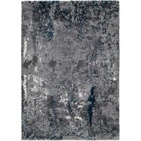 Webteppich Grau/Petrol Timeline Quantum 120x170 cm - Petrol/Grau, Design, Textil (120/170cm) - Novel